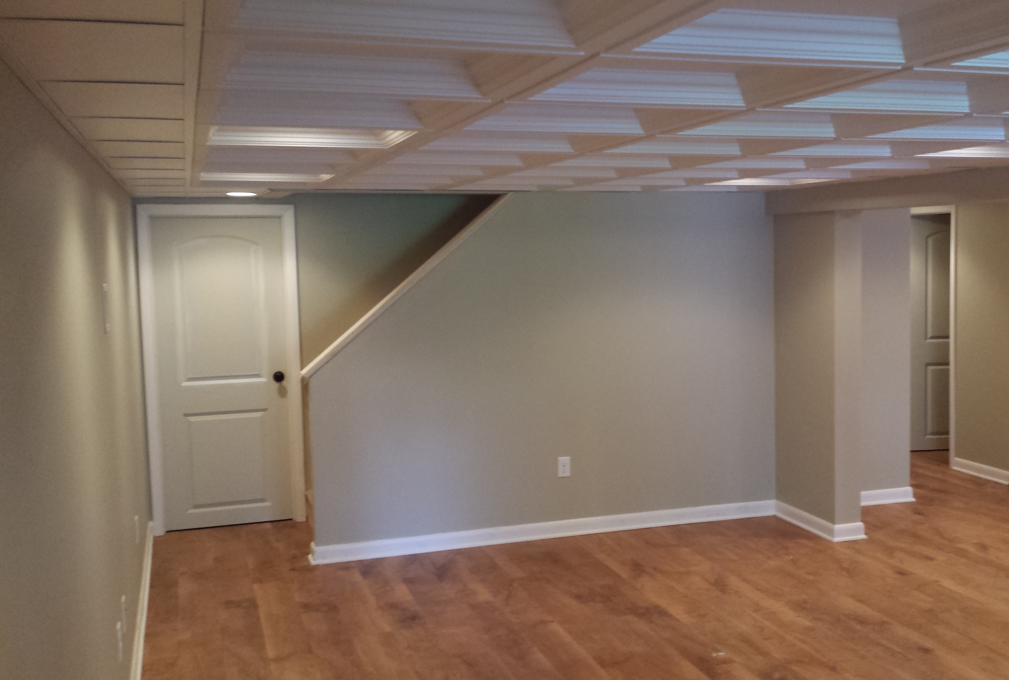 Custom Finished Basement Ceiling Breyer Construction Landscape